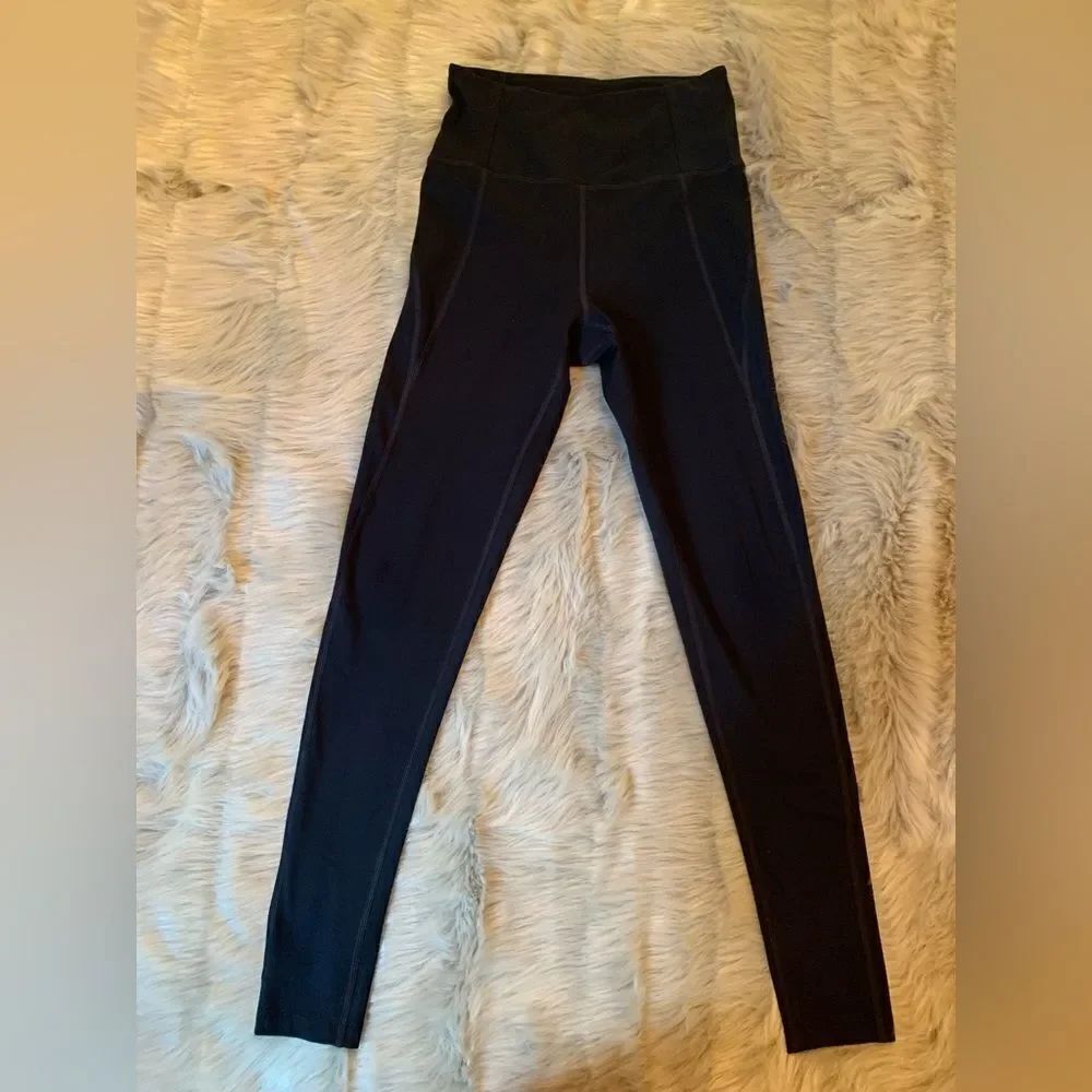 Girlfriend Collective High Rise  Black Leggings Small
